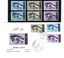 Stamps IRAQ (1959) Army Day. 3 Sets MNH/used +  FDC  SG 507-509 - Iraq