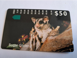 AUSTRALIA / MAGNETIC/ $50,-/ SUGAR GLIDER NATIONAL PARK /SPECIMEN CARD LIMITED EDITION /   MINT  ** 16568** - Australië