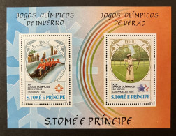 São Tomé & Príncipe 1984 - Winter And Summer Olympics S/S MNH - Sao Tome Et Principe