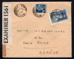 FRENCH ALGERIA Mouzaïaville 1943 Censored Cover To Switzerland (p4099) - Storia Postale