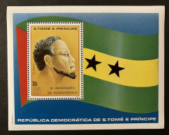 São Tomé & Príncipe 1980 - 5 Years Of Independence, King Amador S/S MNH - São Tomé Und Príncipe