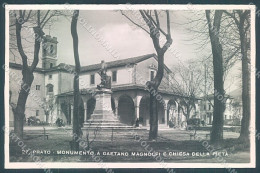 Prato Città Chiesa Della Pietà Monumento Gaetano Magnolfi Foto Cartolina JK5255 - Prato