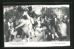 AK Hamburg, Festzug Zur Jahrhundertfeier März 1913, Volksfest, 14. Der Erste Kosak Wird Bejubelt  - Altri & Non Classificati