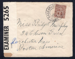 IRELAND 1943 Censored Cover To USA (p2841) - Covers & Documents