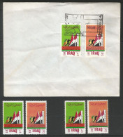 Stamps IRAQ (1970) 7th Anniversary Of 14 Ramadan  3 Sets: MNH /used Sets + FDC SG 867-868 - Irak