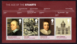 2010 Kings And Queens 4th Issue. The Age Of The Stuarts Souvenir Sheet Unmounted Mint. - Unused Stamps