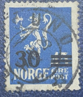 NORWAY 1927 45 Ore Definitive Stamps, 1922-1949 Series Surcharged 30 Usued - Gebraucht