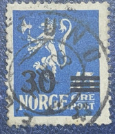 NORWAY 1927 45 Ore Definitive Stamps, 1922-1949 Series Surcharged 30 Usued - Gebruikt