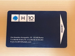 H10 Hotel Roma Room Key Card Keycard, 1 Used Card - Other & Unclassified