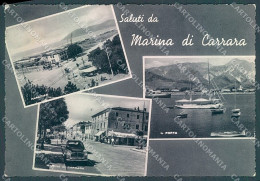 Massa Marina Di Carrara Porto Saluti Da Foto FG Cartolina JK5484 - Massa