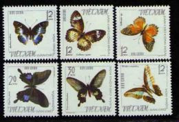 North Vietnam Viet Nam MNH Perf Stamps 1965 : Butterfly (Ms179) - Viêt-Nam