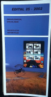 Brochure Brazil Edital 2002 25 Motorcycle Moto Without Stamp - Cartas & Documentos