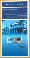 Brochure Brazil Edital 2002 31 National Archives Without Stamp - Briefe U. Dokumente