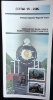 Brochure Brazil Edital 2002 26 Old Trains Maria Fumaça Locomotive Train Without Stamp - Lettres & Documents