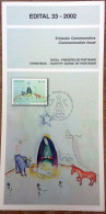 Brochure Brazil Edital 2002 33 Christmas Nativity Scene Of Portinari Religion Without Stamp - Covers & Documents