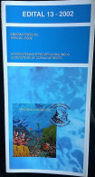 Brochure Brazil Edital 2002 13 Coral Reef Ecosystems Without Stamp - Briefe U. Dokumente