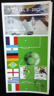 Brochure Brazil Edital 2002 09 World Football Champions Germany Argentina France Without Stamp - Briefe U. Dokumente