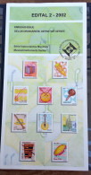 Brochure Brazil Edital 2002 02 Musical Instruments Harmonica Rattle Mandolin Without Stamp - Lettres & Documents