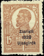 ROMANIA - ZIARISTI 1920 UJSAGIROK Cluj-Napoca Journalists Congress O/P On Mi.254x (O/P Type 2, P.11-½) - Mint Hinged - Ungebraucht