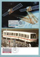 Carte Maximum 1988 - Europa 1988 - Câbles Et Satellites YT 2531 Et Transports Urbains YT 2532 - Paris - 1980-1989