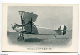 Fiat C.R. 20 - Cartolina Rappresentativa Del Velivolo - Storia Postale (Posta Aerea)