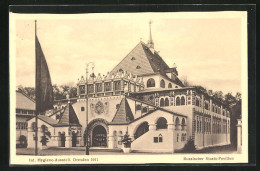 AK Dresden, Internationale Hygiene Ausstellung 1911, Blick Auf Russischen Staats-Pavillon  - Expositions