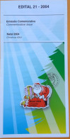 Brochure Brazil Edital 2004 21 Natal Religião Without Stamp - Covers & Documents