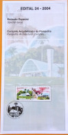 Brochure Brazil Edital 2004 24 Conjunto Arquitetônico Da Pampulha Oscar Niemeyer Without Stamp - Storia Postale