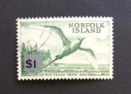 Norfolk Island 1966 $1.00 Red-Tailed Tropic Bird Used Stamp - Norfolkinsel