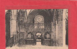 6114. LE FOLGOET  .  VUE INTERIEURE DE L'EGLISE . LE JUBE ET LA CHAIRE A PRECHER  .  CARTE NON ECRITE - Le Folgoët