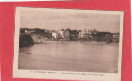 21. LE POULDU  . VUE D'ENSEMBLE DE LA PLAGE DES GRANDS SABLES .  CARTE NON ECRITE - Le Pouldu