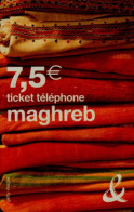 TICKET TELEPHONE MAGHREB 7,5 E.. - Sonstige - Afrika