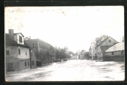AK Nürnberg, Hochwasser-Katastrophe 5. Februar 1909, Insel Schütt  - Überschwemmungen