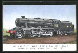Pc Englische Eisenbahn Freight Locomotive 8111, LMS  - Eisenbahnen