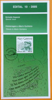 Brochure Brazil Edital 2005 10 Mario Quintana Literature Writer Without Stamp - Lettres & Documents