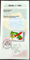 Brochure Brazil Edital 2005 04 Lebanese Immigration To Brazil Tree Flag Without Stamp - Brieven En Documenten