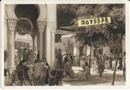 Campania-castellammare Di Stabia Terme Stabiane Animatissima Veduta Interno Terme Persone Tavoli Anni 40 50 - Castellammare Di Stabia