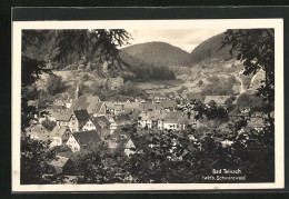 AK Bad Teinach, Ansicht Des Dorfes Mit Kleinem Bergpavillon  - Bad Teinach
