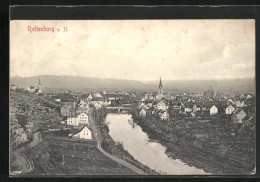 AK Rottenburg A. N., Blick Auf Stadt Mit Fluss  - Rottenburg