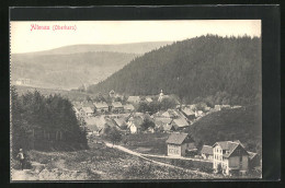 AK Altenau /Oberharz, Ortsansicht Mit Wald Und Spaziergänger  - Oberharz