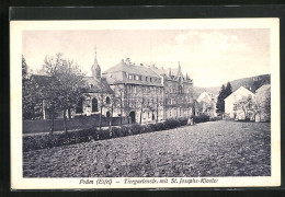 AK Prüm /Eifel, Tiergartenstrasse Mit St. Josephs-Kloster  - Pruem
