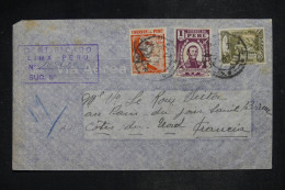 PERU - Lettre Recommandée Par Avion Pour La France - 1946 - A 2788 A - Paraguay