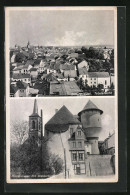 AK Bitburg /Eifel, Totalansicht, Römermauer Mit Wasserturm  - Bitburg