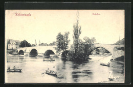AK Echternach, Brücke Mit Ruderbooten  - Echternach