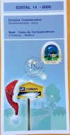 Brochure Brazil Edital 2006 14 Christmas Correspondence Box Without Stamp - Cartas & Documentos