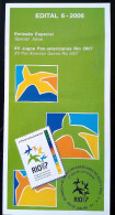 Brochure Brazil Edital 2006 06 Pan American Games Rio 2007 Sport Without Stamp - Covers & Documents