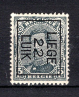 PRE65B MNH** 1922 - LIEGE 22 LUIK - Typos 1922-26 (Albert I.)
