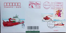 China Cover China Antarctic Expedition - Snow Dragon 2 Postage Machine Stamp Commemorative Cover - Buste
