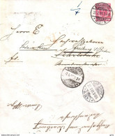 Allemagne - Lettre Poststempel Strassburg ELS 4 1891 - Freiburg 1891 - Karlsruhe (Baden) 1891 - Other & Unclassified