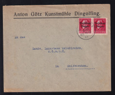 König Ludwig III Mit Aufdruck "Volksstaat Bayern" 10 Pfg. Waager. Paar Auf  - Other & Unclassified